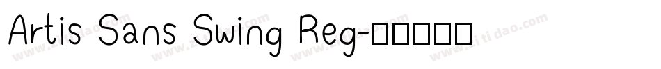 Artis Sans Swing Reg字体转换